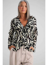 Harper Top - Zebra Print