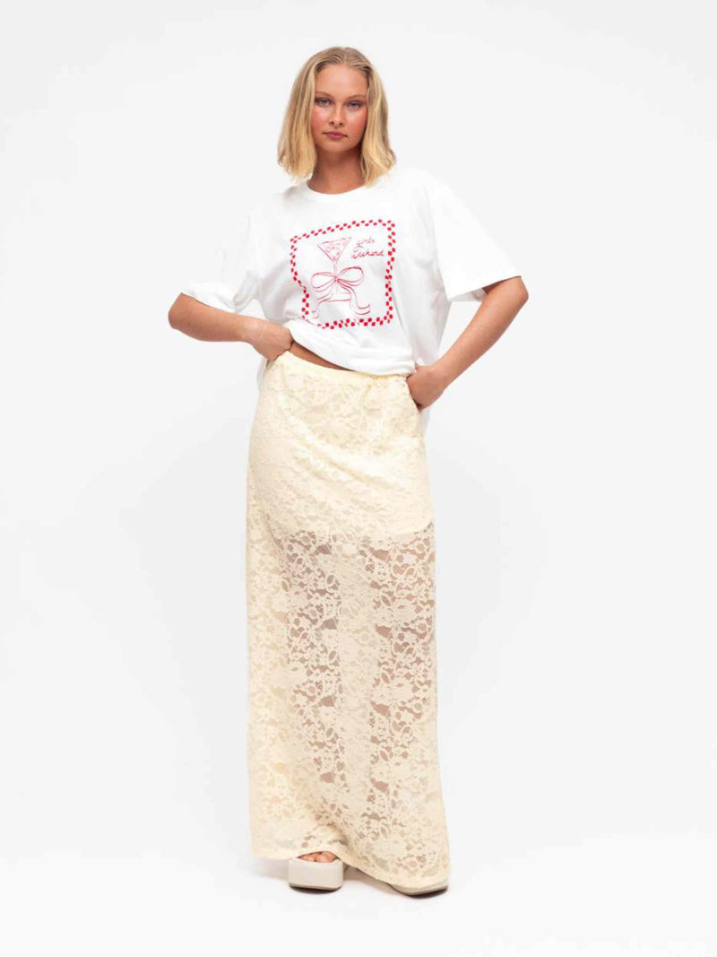 Hayley Lace Skirt - Cream