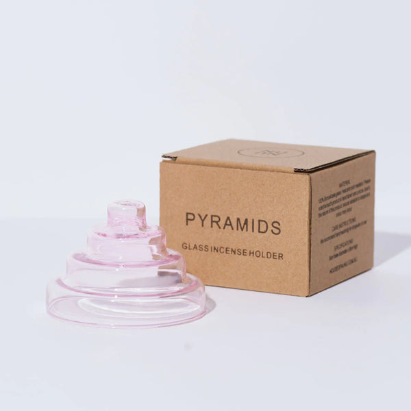 PYRAMIDS INCENSE HOLDER IN PINK