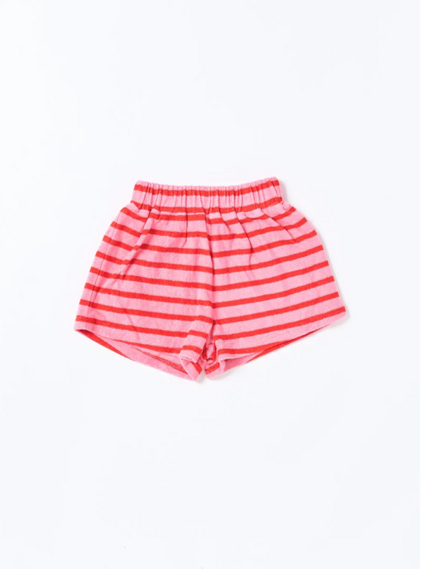 Huey Short, Terry Stripe Pink