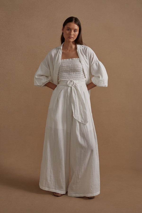 Cotton Gauze Belted Pala