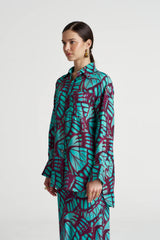 BOSS LS SHIRT-JADE BUTTERFLY