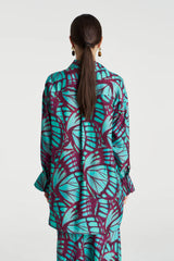 BOSS LS SHIRT-JADE BUTTERFLY