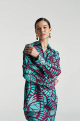 BOSS LS SHIRT-JADE BUTTERFLY