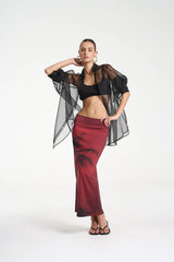 Mercurio Silk Shirt - Midnight Black