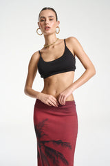 Sporty Crop - Midnight Black