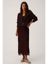 LUNA SKIRT – TRUFFLE LACE