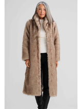 New York Coat - Taupe Fleck