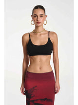 Sporty Crop - Midnight Black