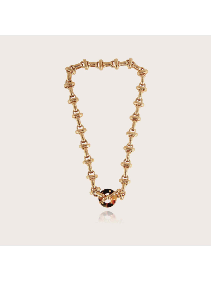 Adrian necklace acetate - Tortoise