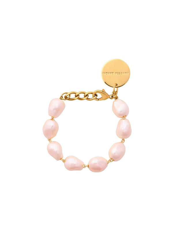 Organic Pearl Bracelet Apricot Peal
