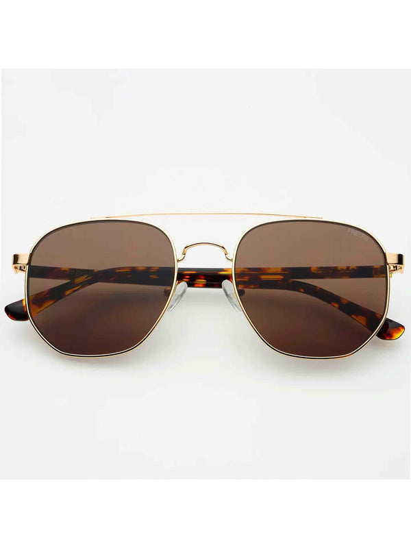 Austin Sunglasses - Gold / Brown