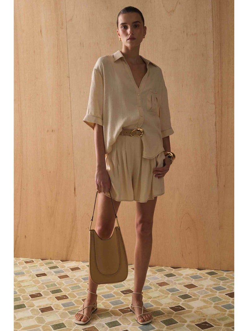 The Ayanna Shirt - Sand