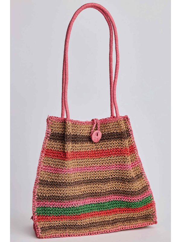 Weekend Tote - Pink Stripe