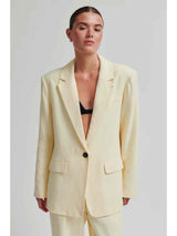 Lino Blazer - Alabaster glea
