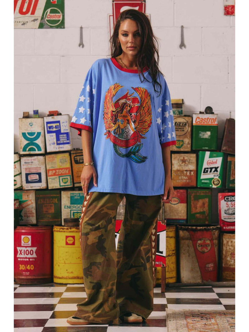 THE DREAM BIG BRENDA PERIWINKLE TEE