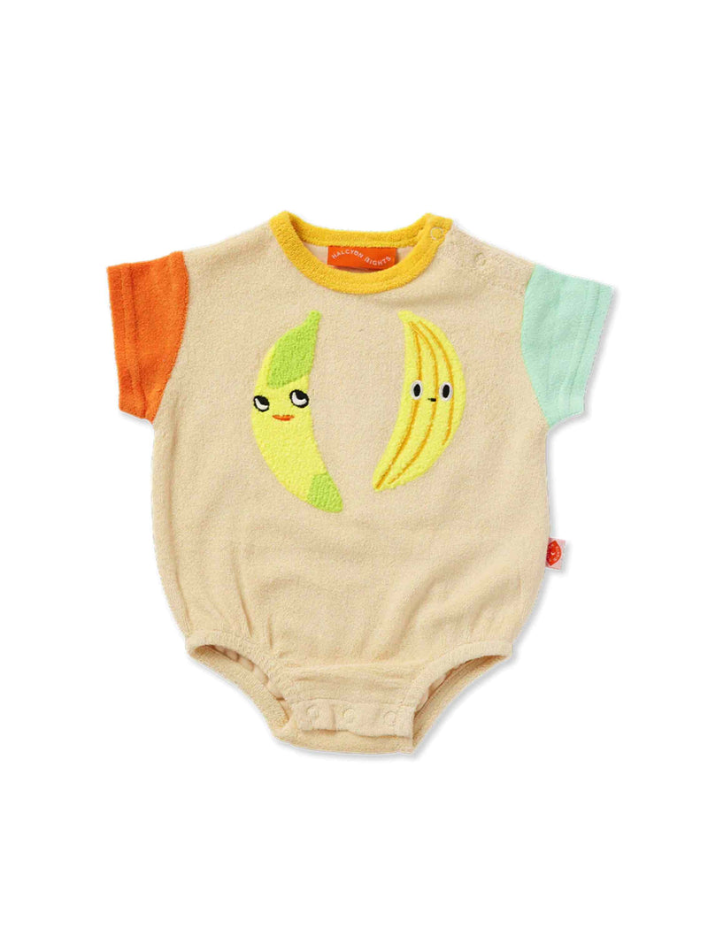Peel Party Terry Short Sleeve Bodysuit