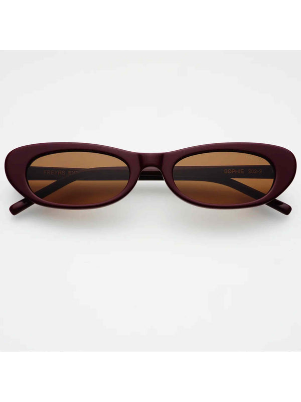 Sophie Cat Eye Sunglasses - Burgundy