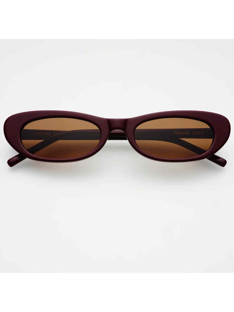 Sophie Cat Eye Sunglasses - Burgundy