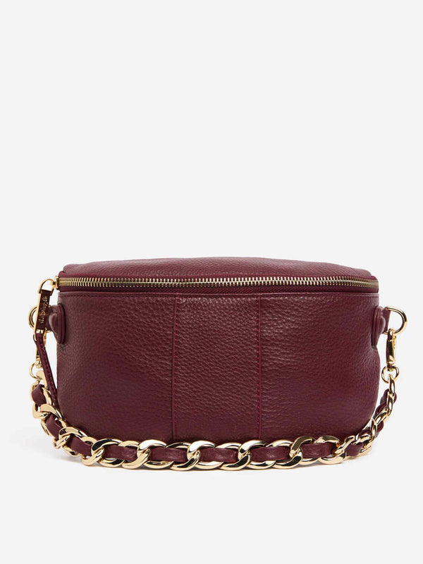 Zara Sling Bag - Burgundy Pebble