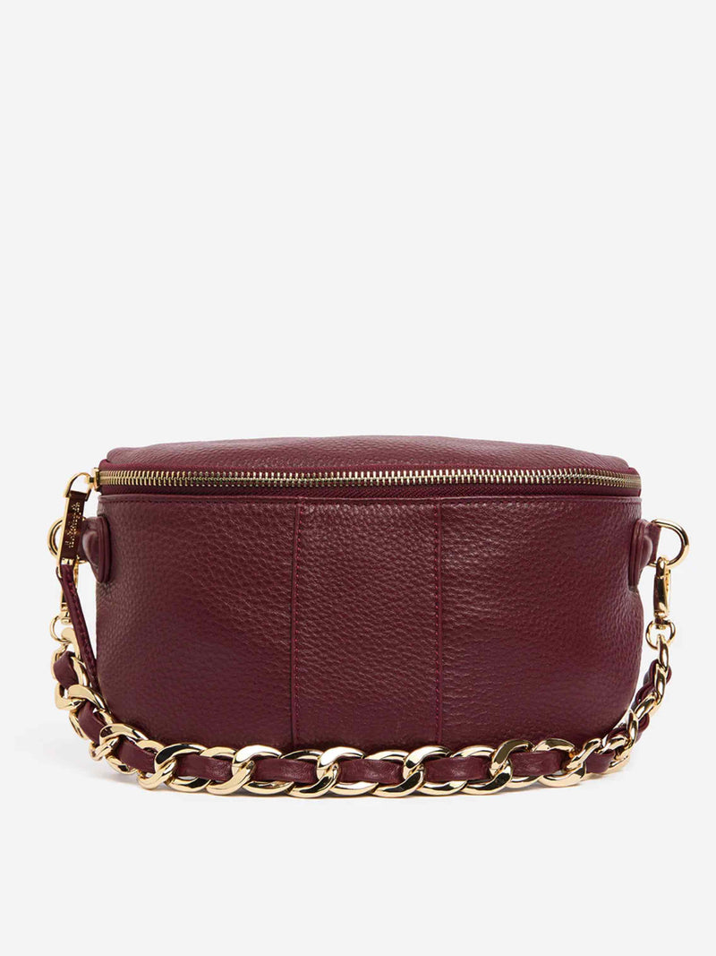 Zara Sling Bag - Burgundy Pebble