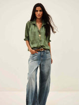 CAMILA stand-up collar shirt