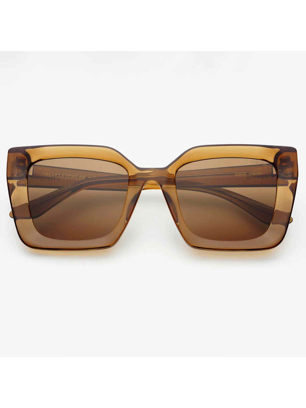 Coco Acetate Square Sunglasses - Brown