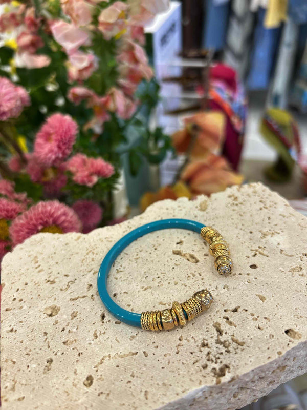 Sari Bis Strass Bracelet - Ocean Blue