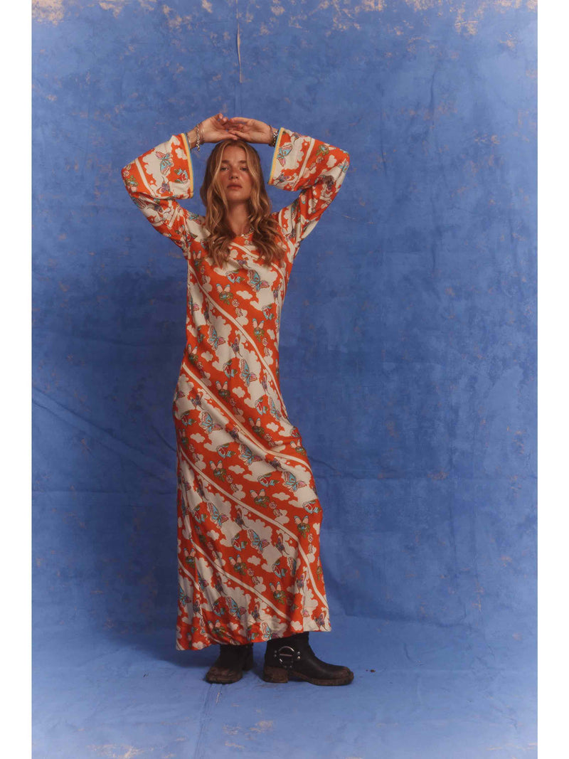 Farfalla Olive Dress
