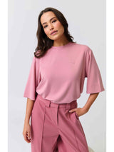 SOLANA TEE - DUSTY PINK
