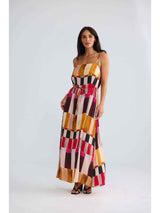 Elsbeth Maxi Dress - Painterly Geo