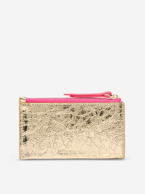 Compact Wallet - Gold Crinkle