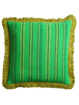 Nicolette Woven Cushion - Spring Green