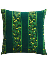 Agata Velvet Cushion - Verdant