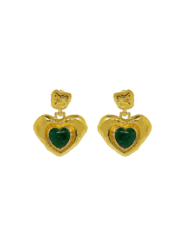 SURI Earrings | Green Aventurine