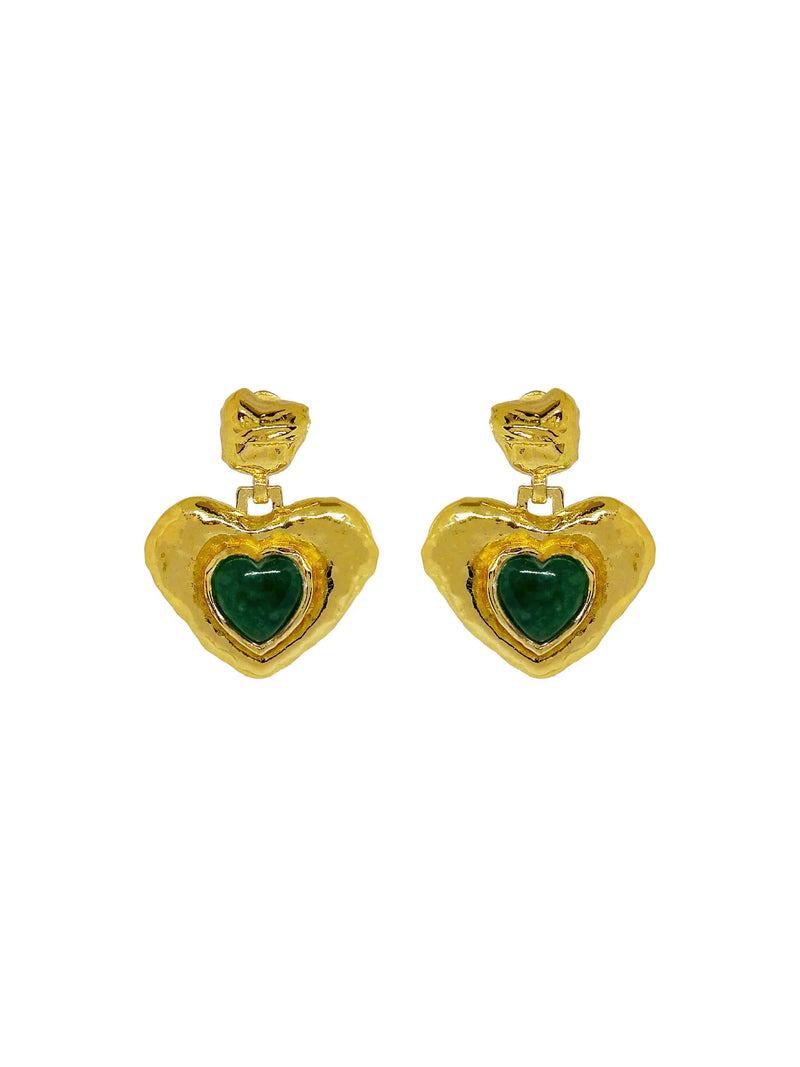 SURI Earrings | Green Aventurine