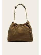Suede June Tote - Kaki