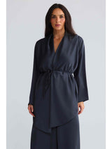 Kaleigh Wrap Top - Graphite