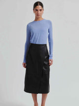 Novel Leather Skirt - Chocolate Torte