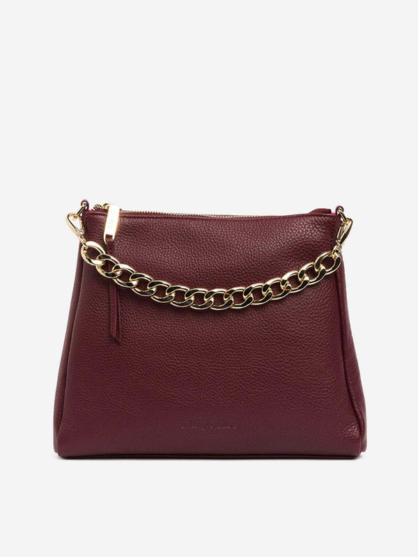 Mini Corinna - Burgundy Pebble