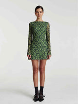 HIBERNATE A-LINE MINI DRESS - VIPER