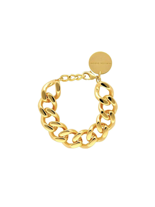 Mini Flat Chain Bracelet Gold