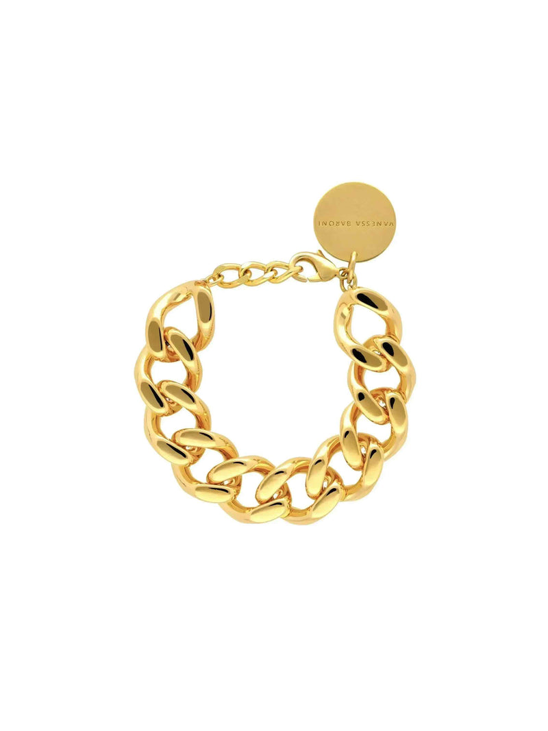 Mini Flat Chain Bracelet Gold