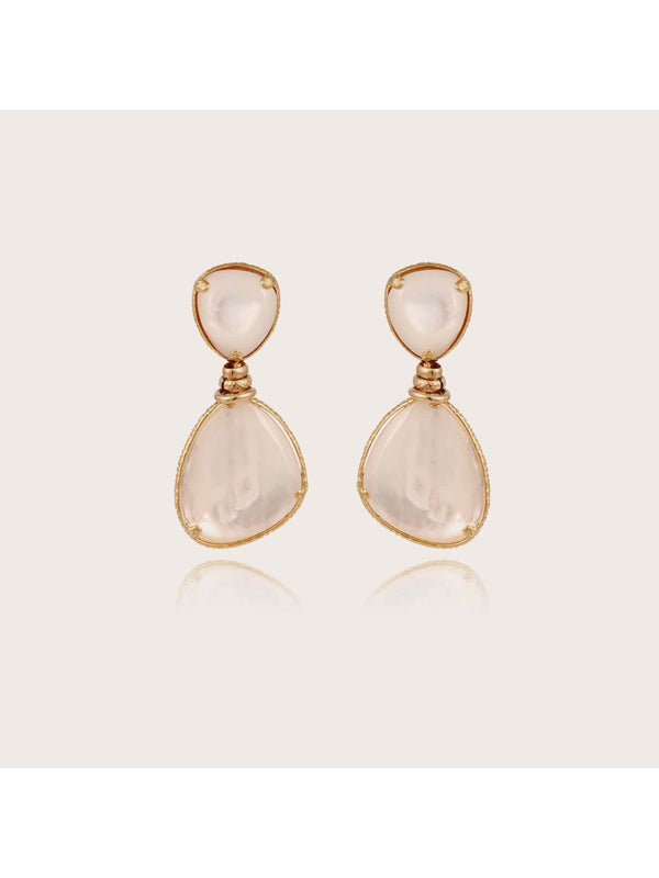 Silia earrings - White Mother-of-pearl