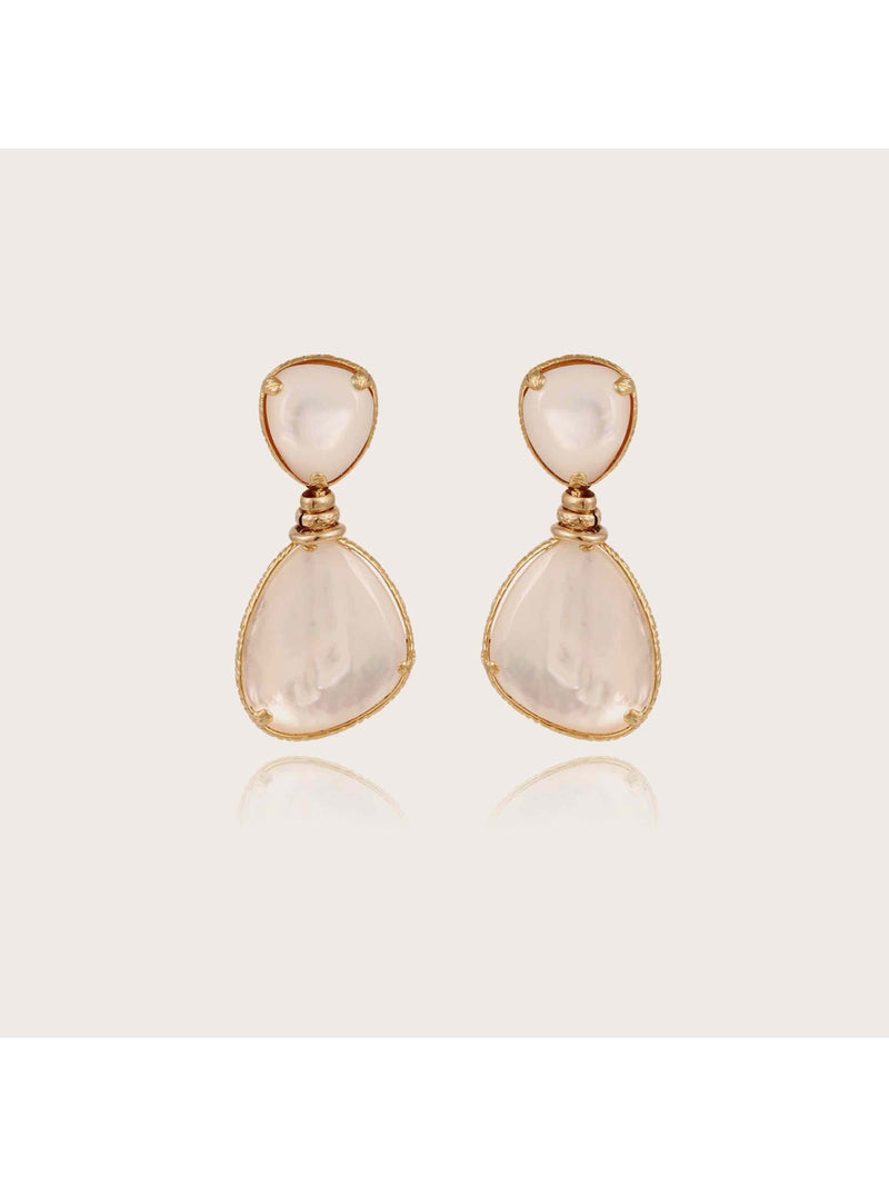 Silia earrings - White Mother-of-pearl