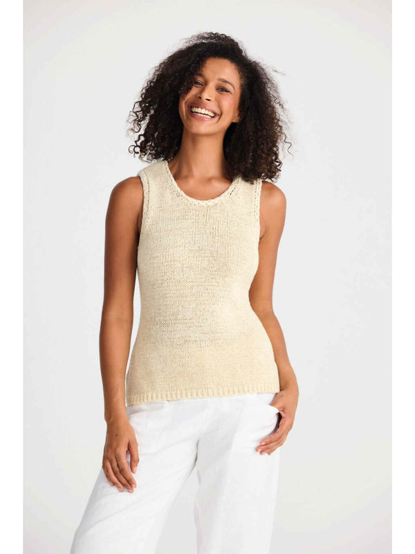 Saffron Knit Tank - Natural