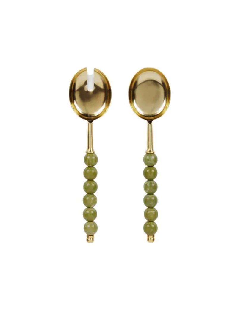 Amalia S/2 SS/Resin Server 26cm Olive