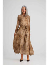Onella Midi Dress - Leopard