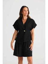 Origami Top - Black