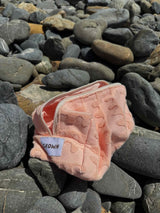 Terry Towelling Flow Pouch - Peachy